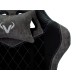1382453 Кресло игровое Бюрократ VIKING 7 KNIGHT B FABRIC черный текстиль/эко.кожа крестовина металл