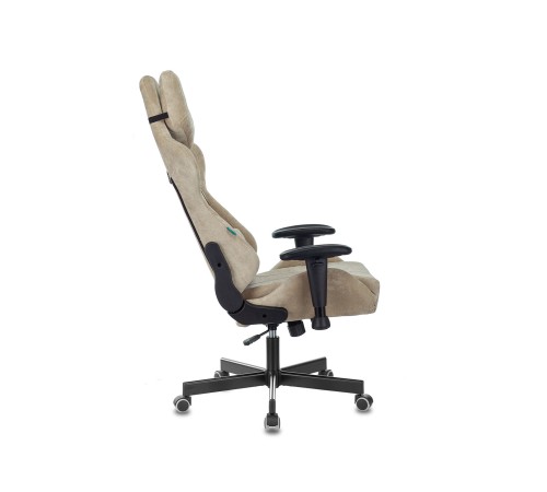 1372994 Кресло игровое Бюрократ VIKING KNIGHT LT21 FABRIC песочный крестовина металл