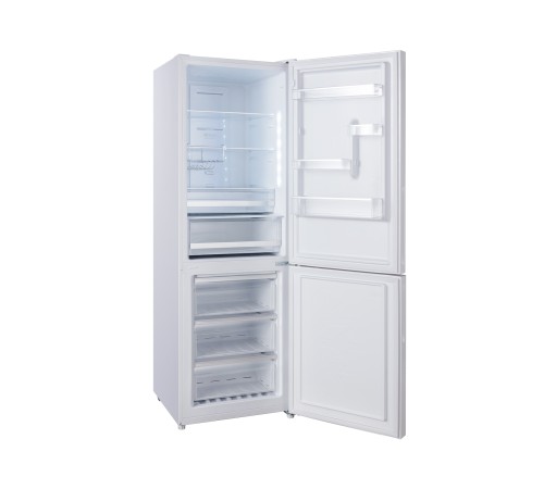 Холодильник KORTING KNFC 61869 GW, белое стекло