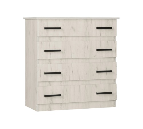 Комод Стандарт 6, дуб крафт белый