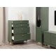 Комод Марион 16.249, дымчатый зеленый/олива шагрень