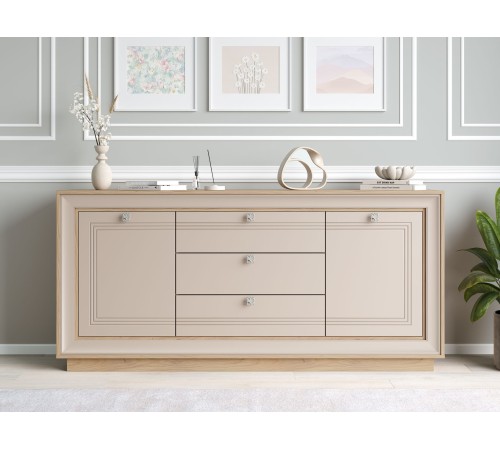 Комодино Прато 1800, вяз швейцарский светлый/газания матовая