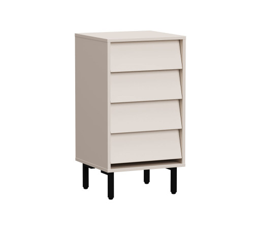 Комод Степ, кашемир/черный