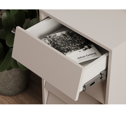 Комод Степ, кашемир/черный