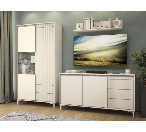 Комод Свейн 3 ящ, кашемир серый