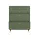 Комод Марион 16.249, дымчатый зеленый/олива шагрень