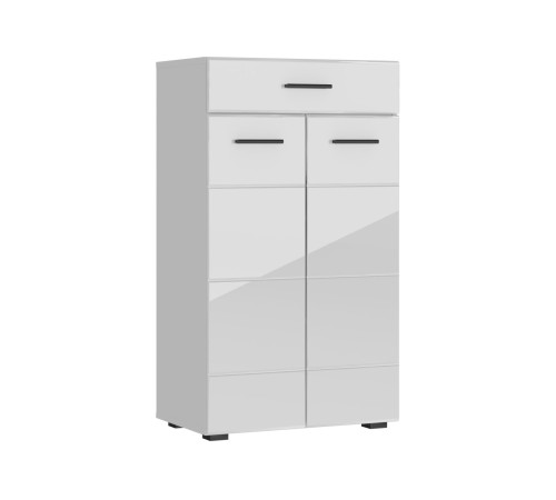 Комод Глосс, белый/белый глянец