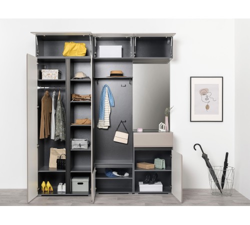 Комод Сидней 16.231.02, антрацит/веллюто капучино