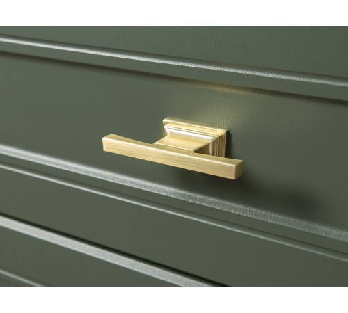 Комод Марион 16.256, дымчатый Зеленый/олива шагрень/Белый шагрень