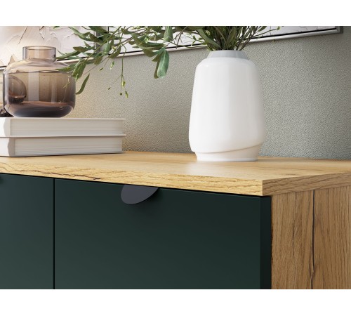 Комод Лиам, олива софт/дуб делано