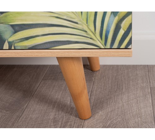 Комод Маттиас, дымчатый зеленый/гикори Рокфорд натуральный/белый шагрень