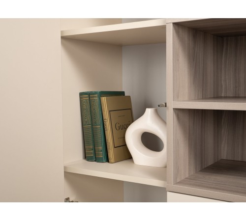 Комод Тайл 1 дв 2 ящ, сатин/эмили блаш