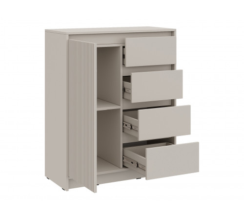 Комод 4 ящ 1 дв Мирен, кашемир