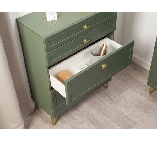 Комод Марион 16.249, дымчатый зеленый/олива шагрень