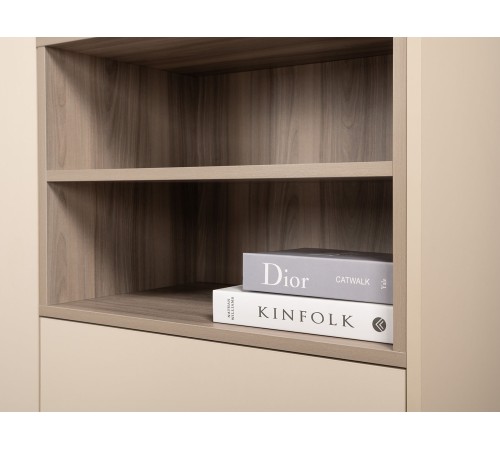 Комод Тайл 1 дв 2 ящ, сатин/эмили блаш