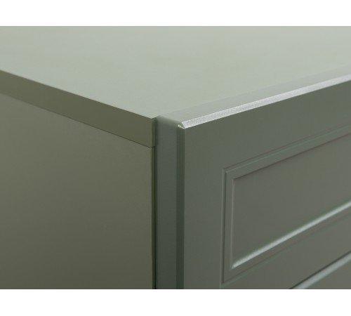 Комод Марион 16.256, дымчатый Зеленый/олива шагрень/Белый шагрень