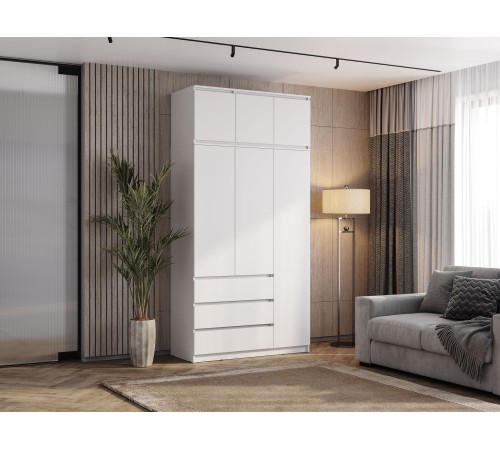 Тумба Симпл 3 дв, белый