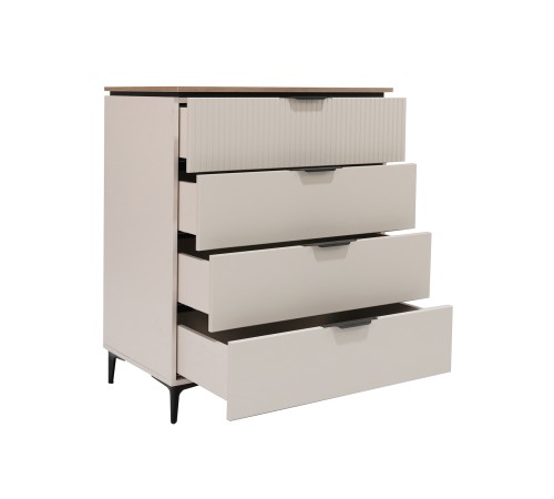 Комод Джулия, сатин/дуб каньон/лайн сафари