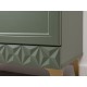 Комод Марион 16.256, дымчатый Зеленый/олива шагрень/Белый шагрень