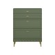Комод Марион 16.249, дымчатый зеленый/олива шагрень