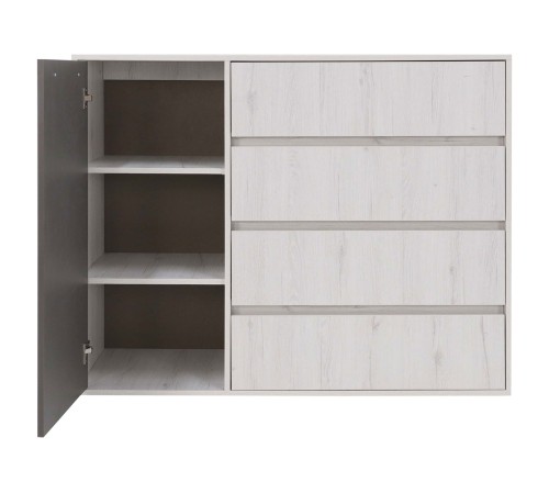 Комод Нильс, дуб эльза/темно-серый лофт