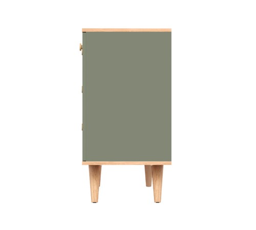 Комод Маттиас, дымчатый зеленый/гикори Рокфорд натуральный/белый шагрень