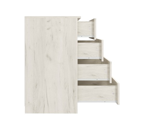 Комод Фиеста 850, дуб крафт белый