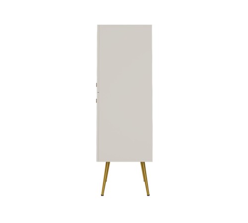 Комод Флоу, кашемир/белый шагрень