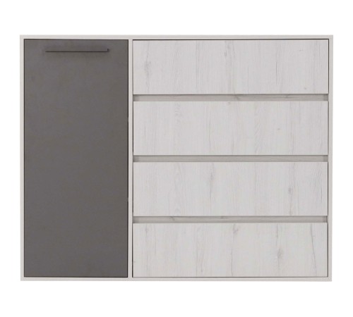 Комод Нильс, дуб эльза/темно-серый лофт