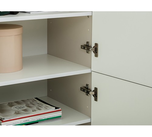 Комод Флоу, кашемир/белый шагрень