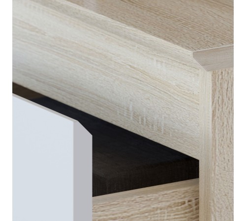 Комод Вайт-3 3 ящ 1 дв, дуб сонома/белый