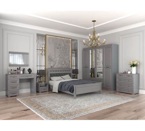 Комод Аврора 5 ящ, антрацит Комод Аврора 5 ящ, антрацит