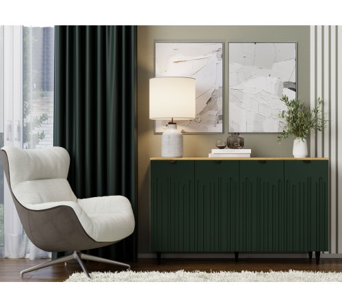 Комод Лиам, олива софт/дуб делано