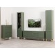 Комод Марион 16.249, дымчатый зеленый/олива шагрень