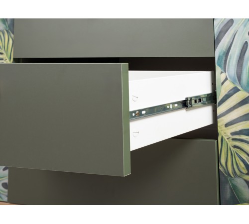 Комод Маттиас, дымчатый зеленый/гикори Рокфорд натуральный/белый шагрень