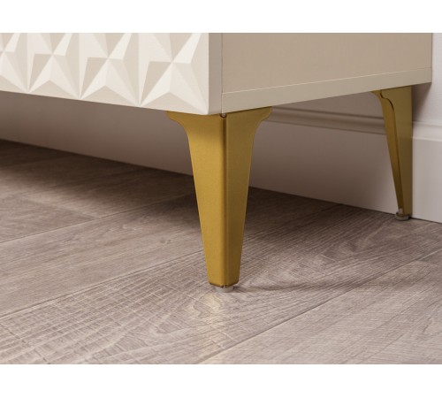 Комод Марион 16.256, дымчатый Зеленый/олива шагрень/Белый шагрень