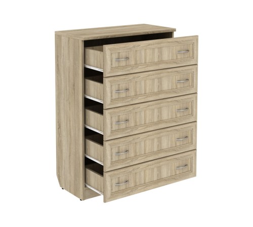 Комод Мерлен 701 5 ящ, дуб сонома