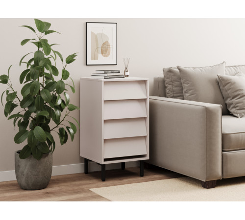 Комод Степ, кашемир/черный