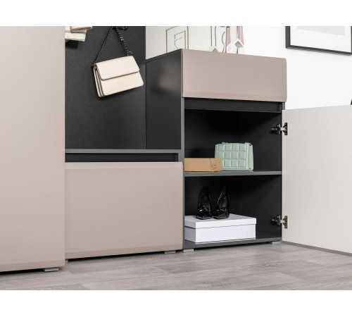 Комод Сидней 16.231.02, антрацит/веллюто капучино