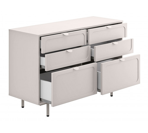 Комод Кастор 6 ящ (рамка), кашемир