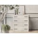 Комод Стандарт 6, дуб крафт белый