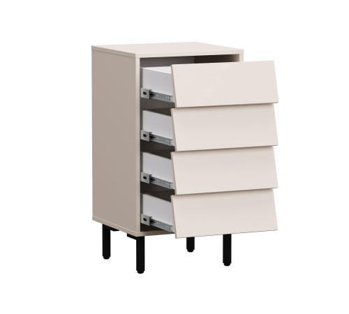 Комод Степ, кашемир/черный