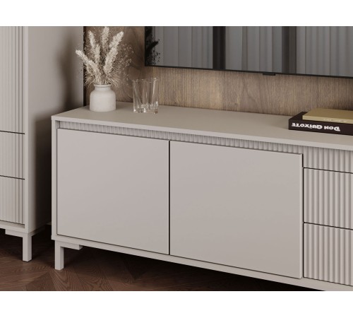 Комод Свейн 2 ящ, кашемир серый