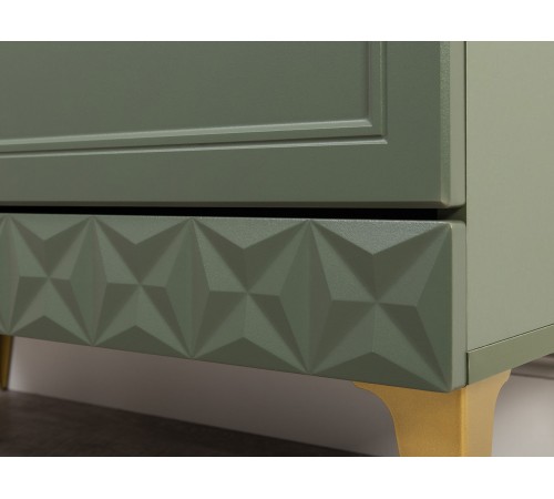 Комод Марион 16.249, дымчатый зеленый/олива шагрень