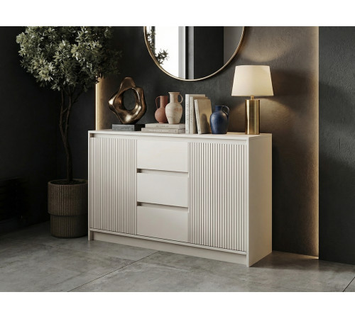 Комод 3 ящ 2 дв Мирен, кашемир