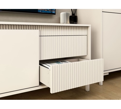 Комод Свейн 2 ящ, кашемир серый