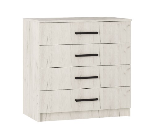 Комод Фиеста 850, дуб крафт белый
