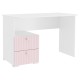 Комплект детской мебели Алиса 2, розовый/белый/розовый велюр