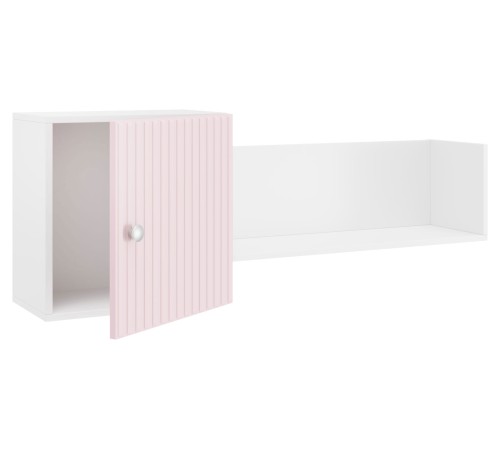 Комплект детской мебели Алиса 2, розовый/белый/розовый велюр