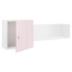 Комплект детской мебели Алиса 2, розовый/белый/розовый велюр